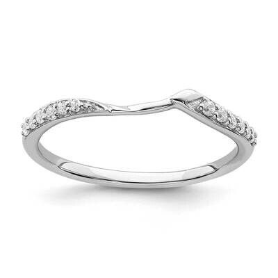 1/15 Carat Diamond Contoured Complete Wedding Band 10k White Gold RM6384B-008-0WAA, MPN: RM6384B-00…