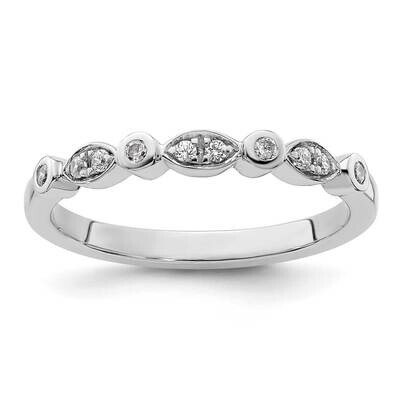 1/8 Carat Diamond Complete Wedding Band 14k White Gold RM2631B-015-WAA, MPN: RM2631B-015-WAA,