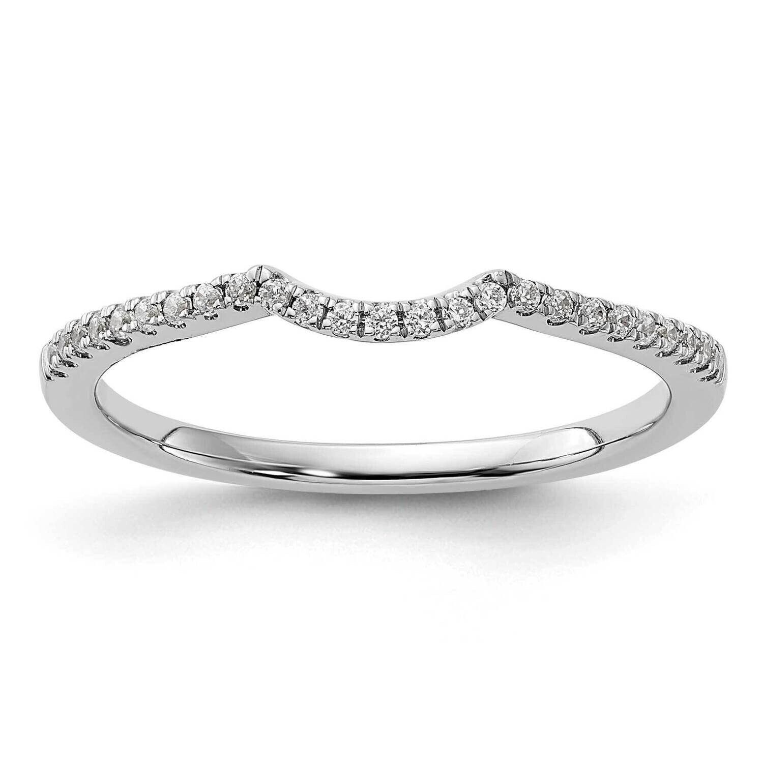 1/8 Carat Diamond Contoured Complete Wedding Band 14k White Gold RM7889B-012-WAA, MPN: RM7889B-012-…