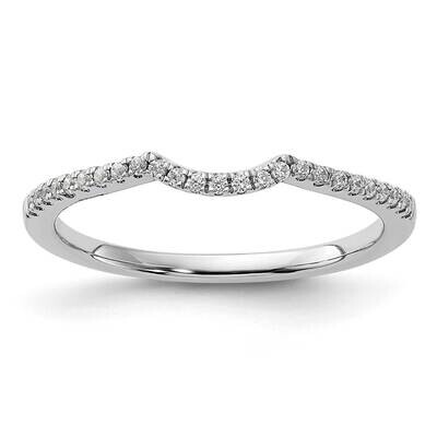 1/8 Carat Diamond Contoured Complete Wedding Band 14k White Gold RM7889B-012-WAA, MPN: RM7889B-012-…