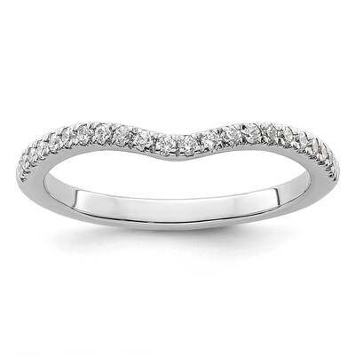 1/5 Carat Diamond Contoured Complete Wedding Band 14k White Gold RM2591B-009-WAA, MPN: RM2591B-009-…