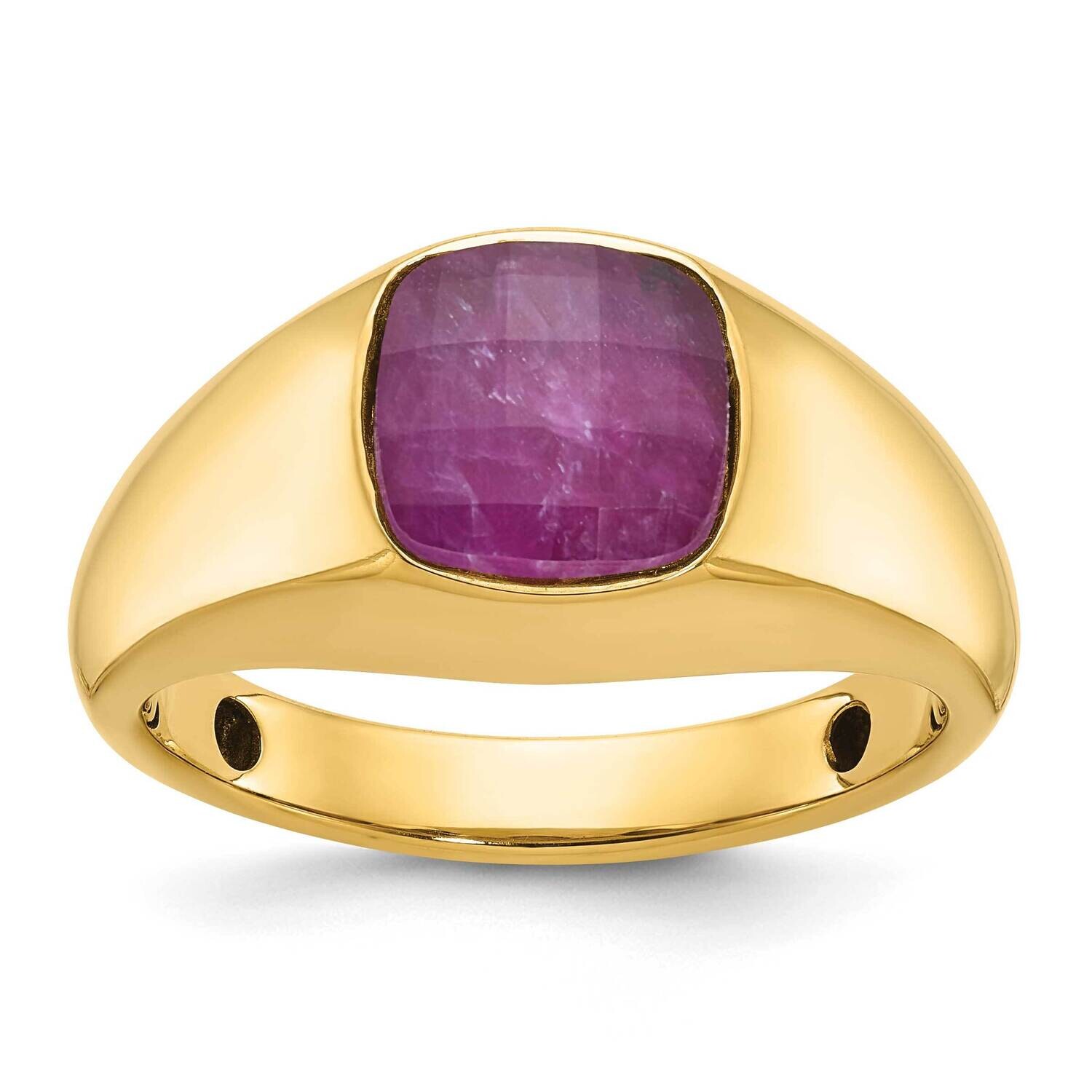 Ibgoodman Men&#39;s Ruby Doublet Stone Complete Ring 10k Gold B52130-0YCR by IBGoodman, MPN: B52130-0YC…