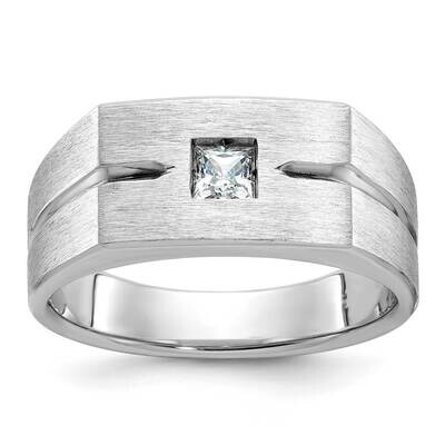 Ibgoodman Men&#39;s Polished Satin Diamond Ring Mounting 14k White Gold B58772-4W by IBGoodman, MPN: B5…