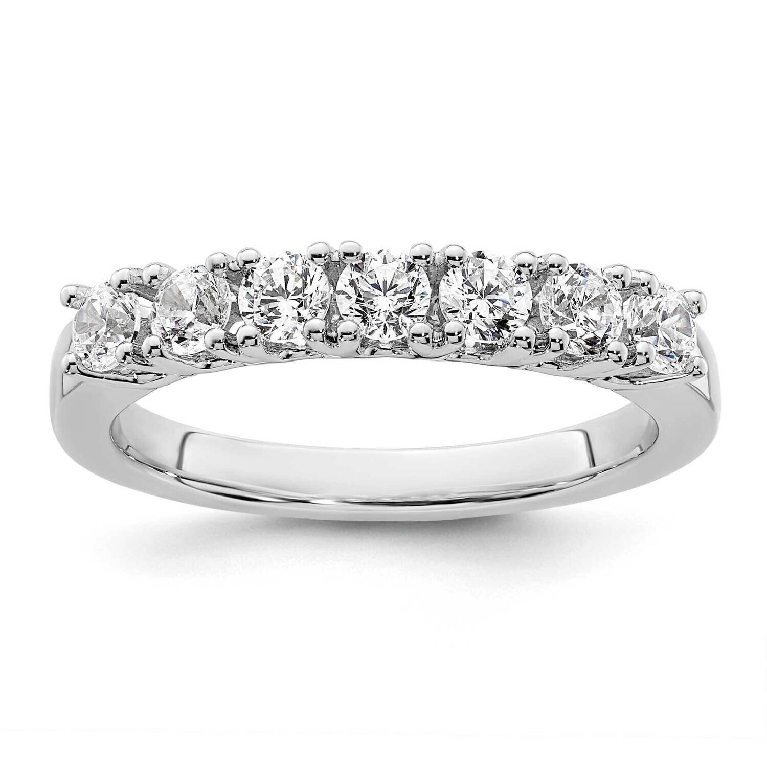 3/4 Carat Diamond Complete Wedding Band 14k White Gold RM2772B-070-WAA