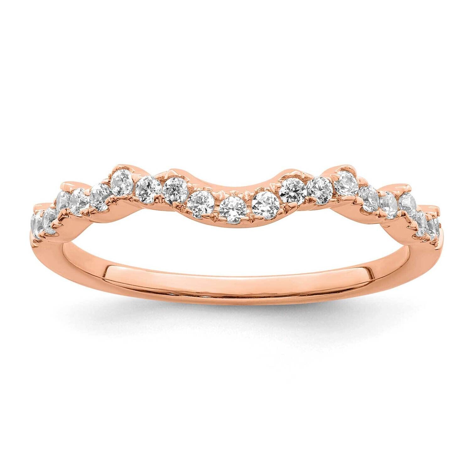 1/4 Carat Diamond Contoured Complete Wedding Band 14k Rose Gold RM7857B-025-RAA, MPN: RM7857B-025-R…