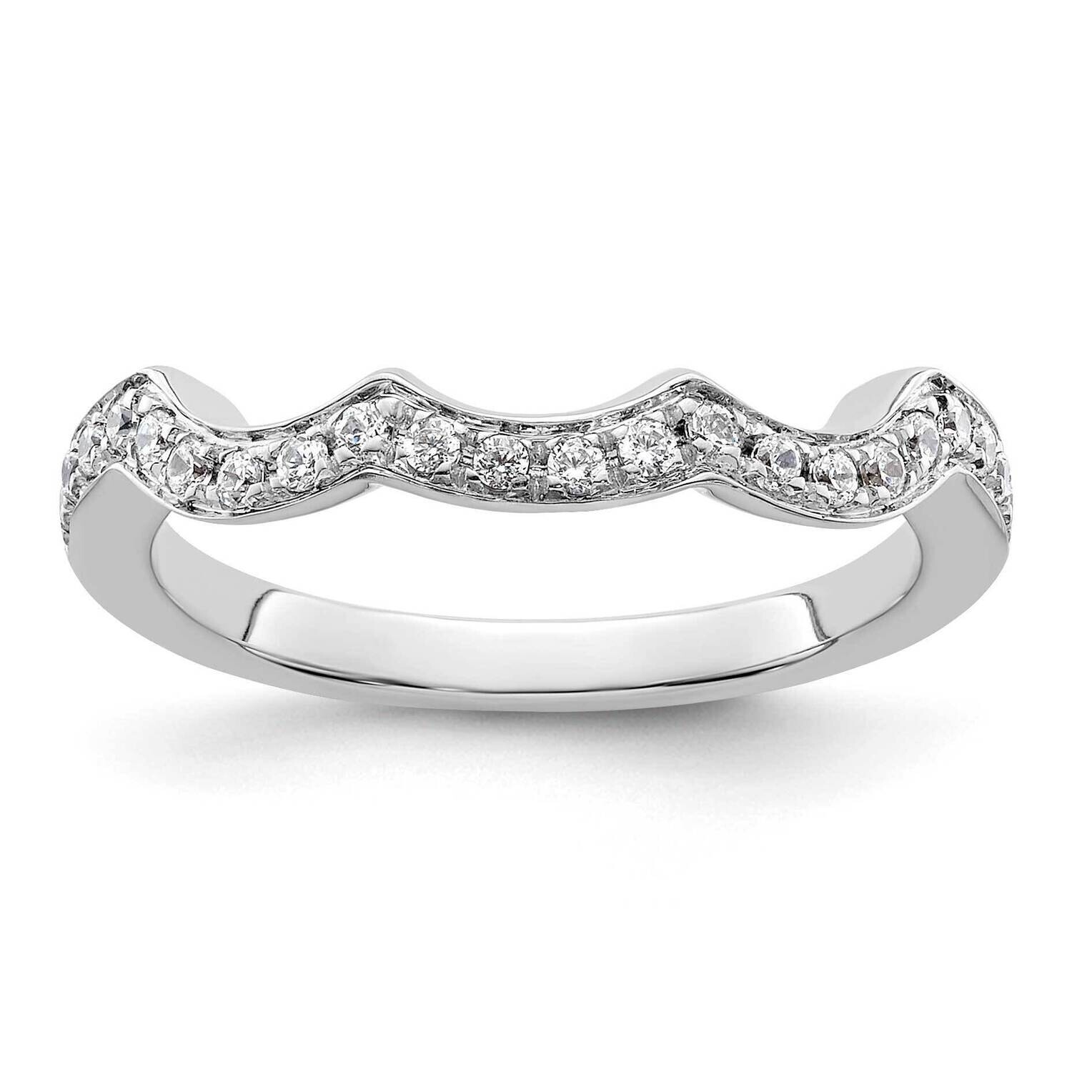 1/5 Carat Diamond Contoured Complete Wedding Band 14k White Gold RM2987B-033-WAA, MPN: RM2987B-033-…