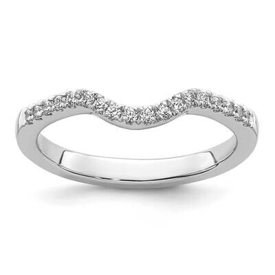 1/5 Carat Diamond Contoured Complete Wedding Band 14k White Gold RM3206B-018-WAA, MPN: RM3206B-018-…