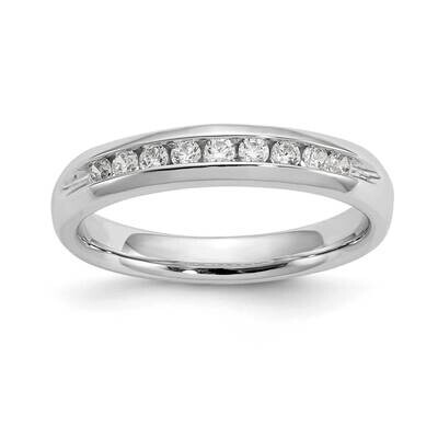 9-Stone 1/5 Carat Round Diamond Complete Channel Band 14k White Gold WM413-3AA, MPN: WM413-3AA,