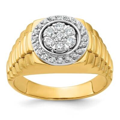 Ibgoodman Men&#39;s Diamond Ring Mounting 14k Two-Tone Gold B58335-4YW by IBGoodman, MPN: B58335-4YW,