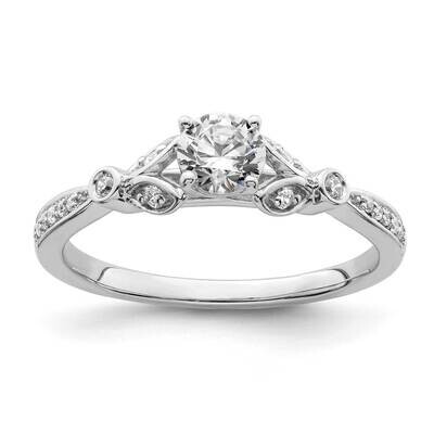 Vintage 1/2 Carat Complete Diamond Engagement Ring 14k White Gold RM6982E-040-CWAA, MPN: RM6982E-04…