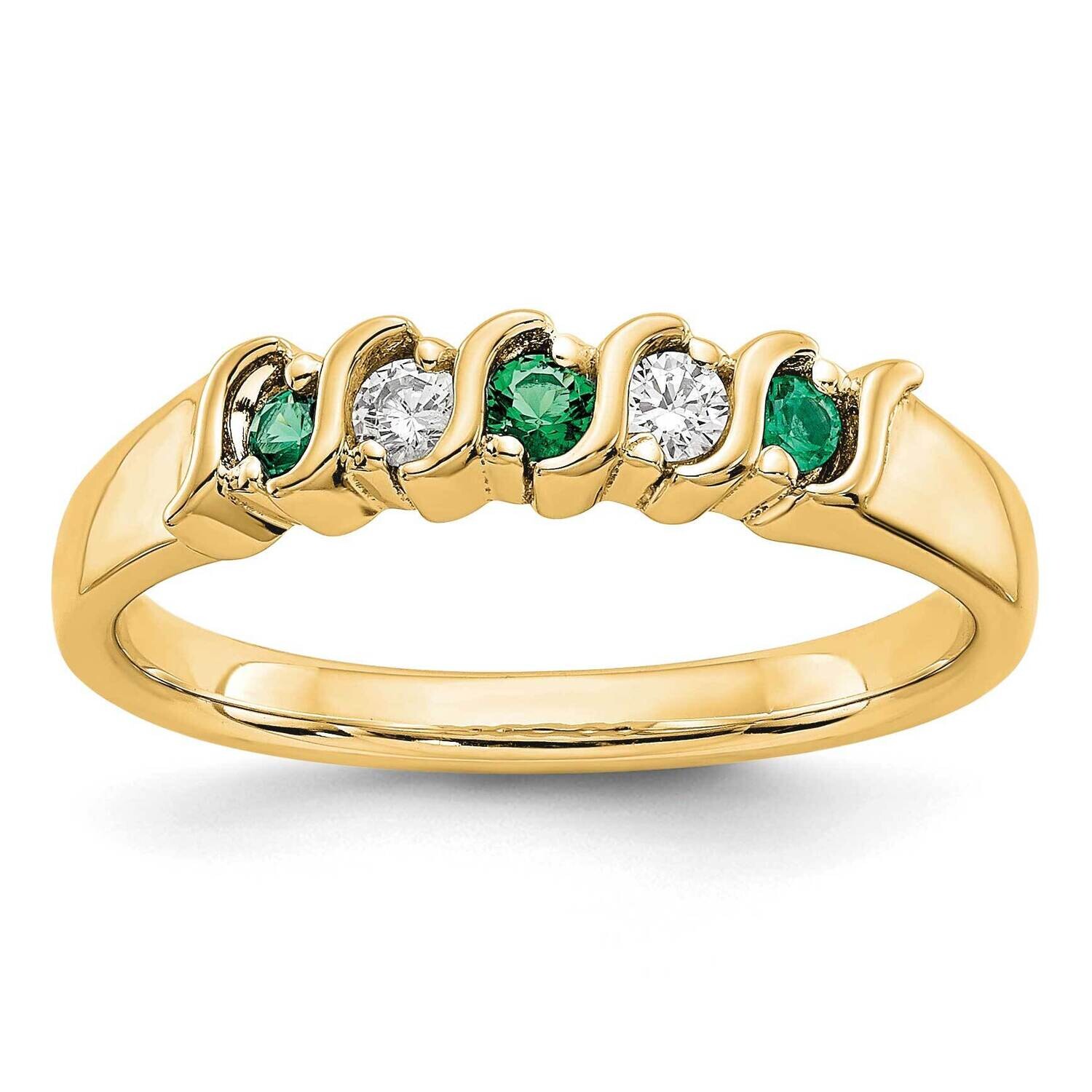 Diamond Emerald Band 10k Gold RM3290B-EM-010-1YAA, MPN: RM3290B-EM-010-1YAA, 191101827082