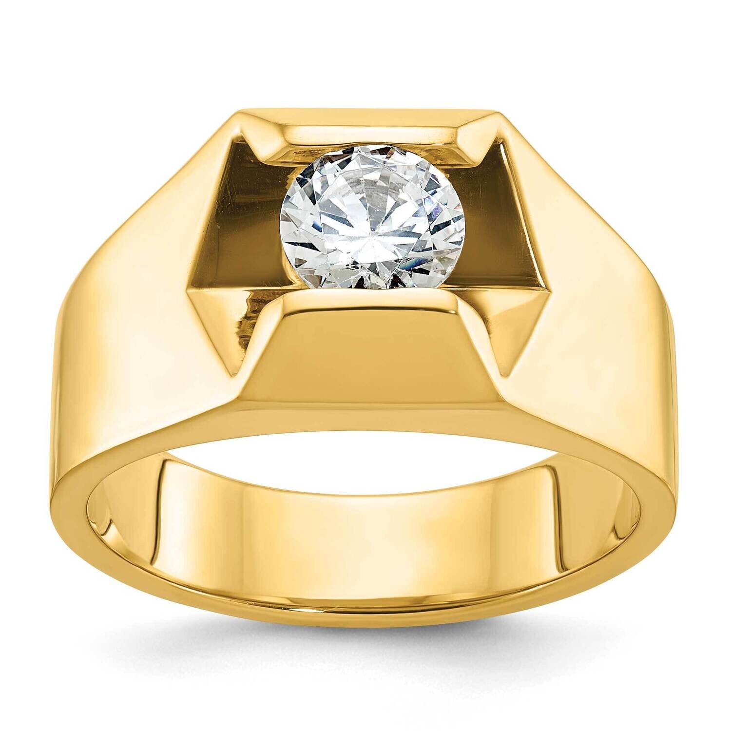 Ibgoodman Men&#39;s Polished Satin Diamond Ring Mounting 14k Gold B56801-4Y by IBGoodman, MPN: B56801-4…
