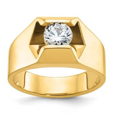 Ibgoodman Men&#39;s Polished Satin Diamond Ring Mounting 14k Gold B56801-4Y by IBGoodman, MPN: B56801-4…