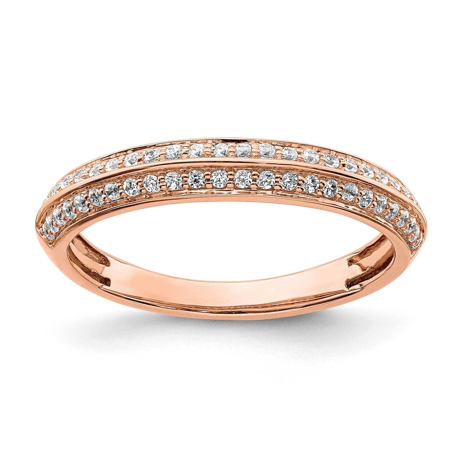 1/4 Carat Diamond Complete Wedding Band 14k Rose Gold RM7867B-025-RAA, MPN: RM7867B-025-RAA,