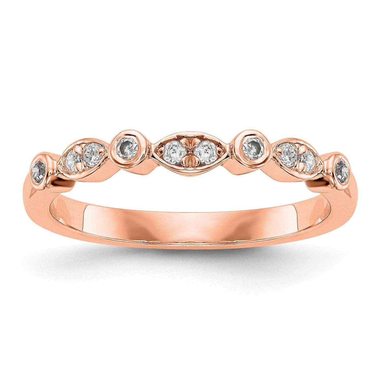Diamond Wedding Band 14k Rose Gold RM2631B-015-RAA, MPN: RM2631B-015-RAA,