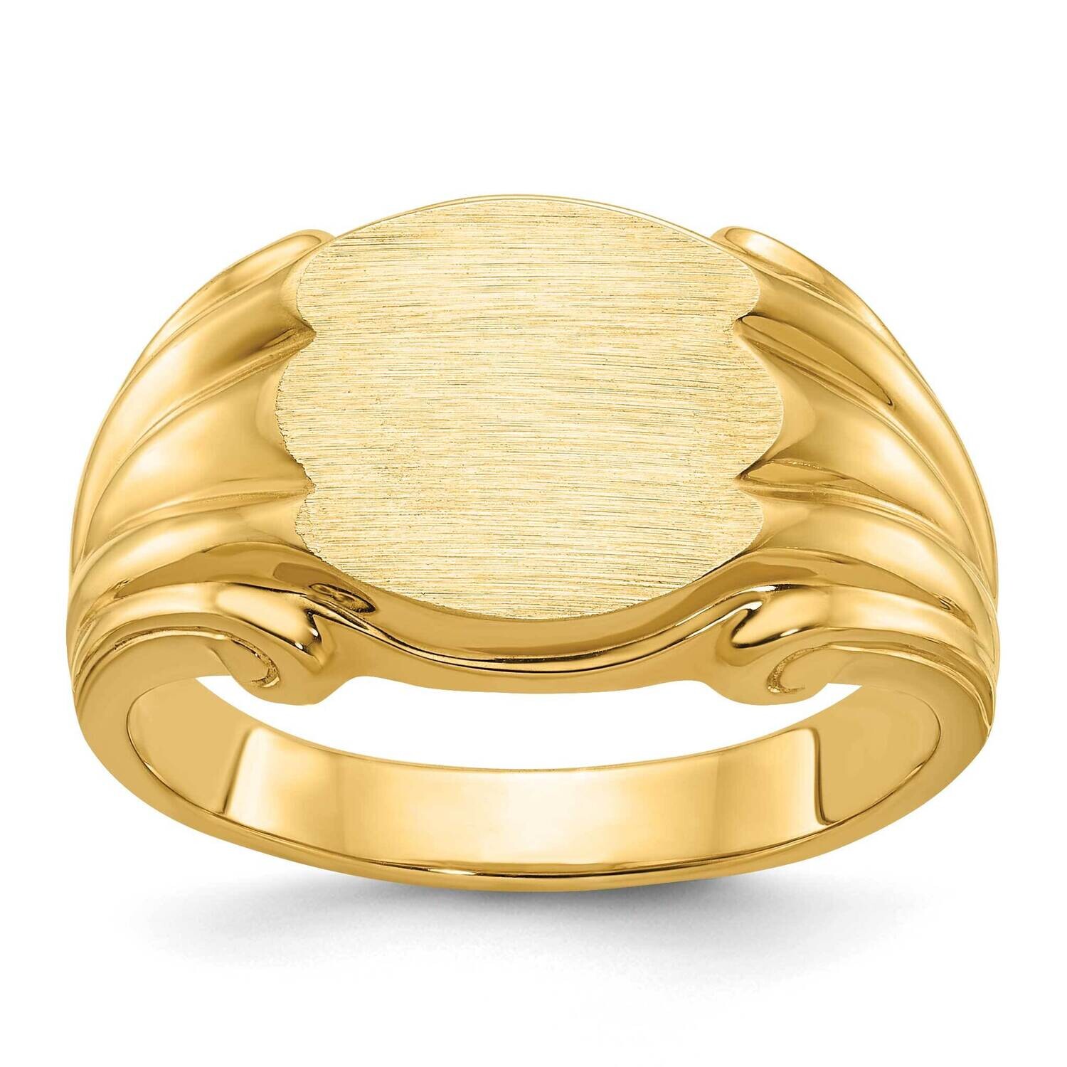 Ibgoodman 12X10mm Men&#39;s Signet Ring 14k Gold B58187-4Y by IBGoodman, MPN: B58187-4Y, 196904130674