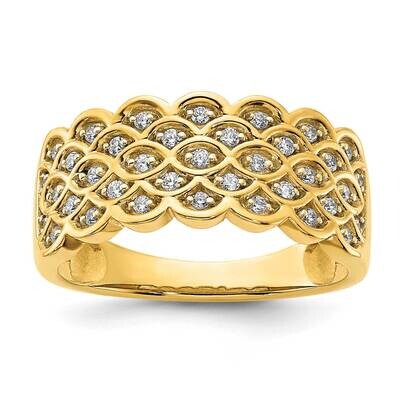 Pave 1/4 Carat Complete Diamond Band 14k Gold RM5998B-025-YAA, MPN: RM5998B-025-YAA,