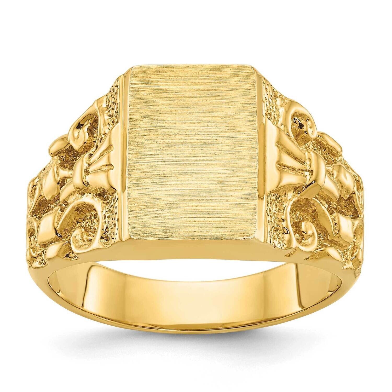 Ibgoodman 13X9mm Men&#39;s Signet Ring 14k Gold B58185-4Y by IBGoodman, MPN: B58185-4Y, 196904130681