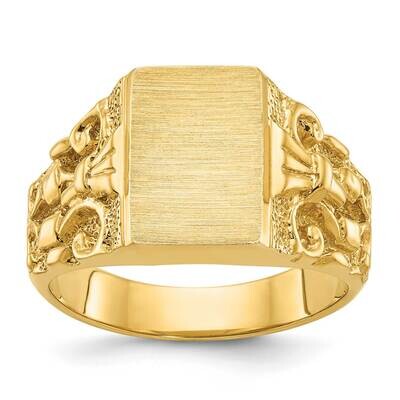 Ibgoodman 13X9mm Men&#39;s Signet Ring 14k Gold B58185-4Y by IBGoodman, MPN: B58185-4Y, 196904130681