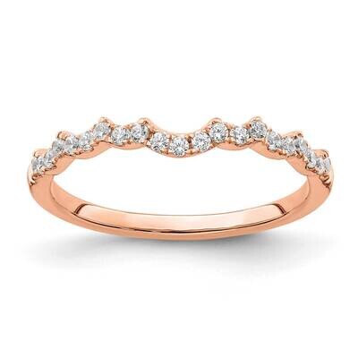 1/5 Carat Diamond Contoured Complete Wedding Band 14k Rose Gold RM7856B-022-RAA, MPN: RM7856B-022-R…