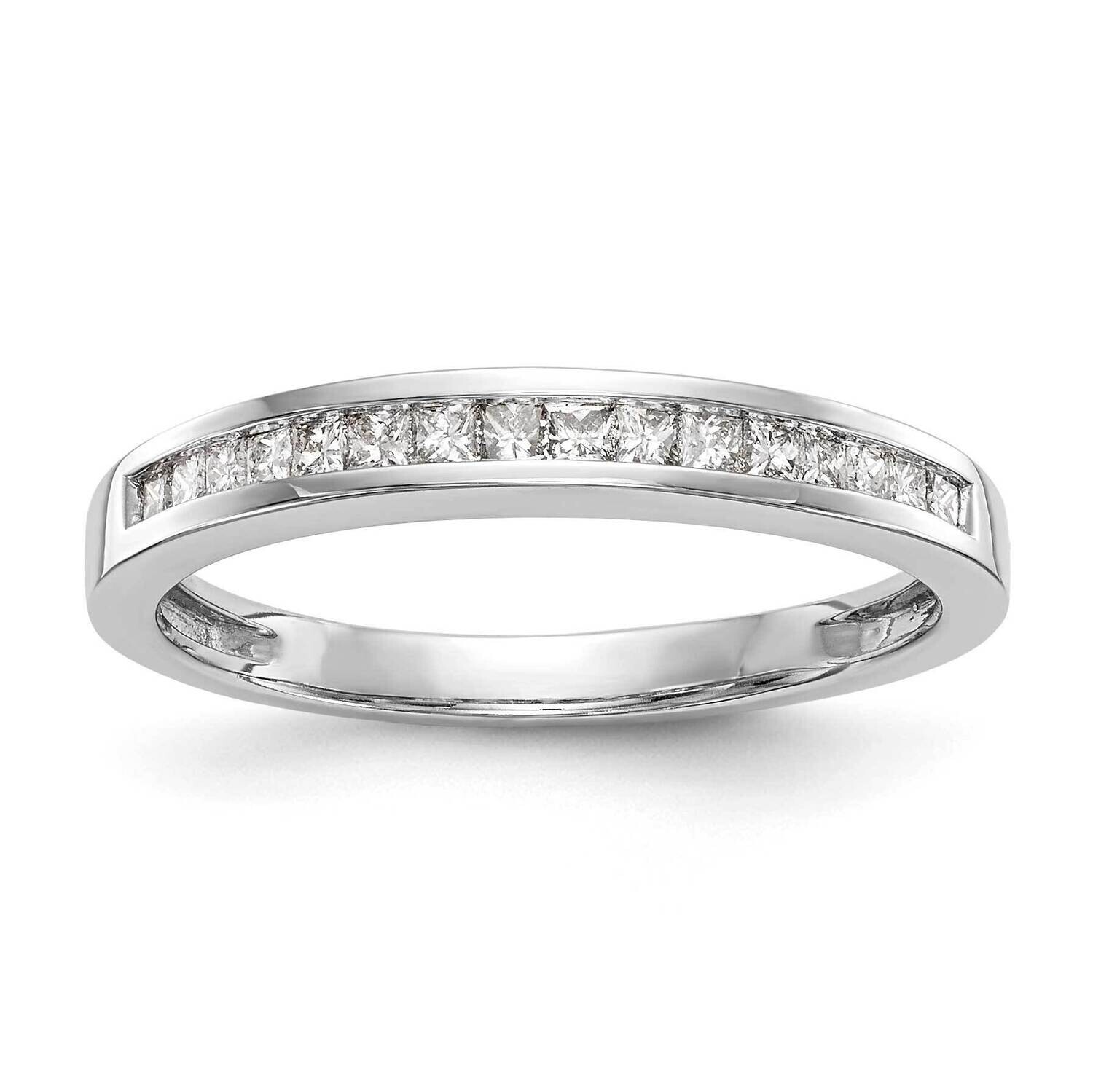 1/5 Carat Channel-Set Princess Diamond Complete Wedding Band 14k White Gold RM2665B-022-WAA, MPN: R…