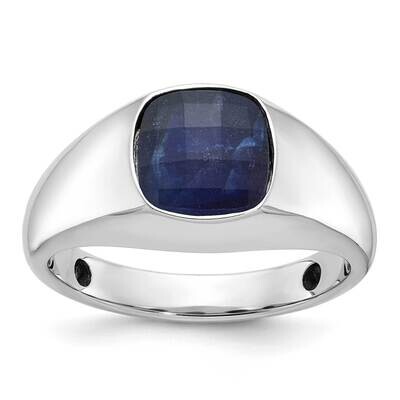 Ibgoodman Men&#39;s Gemstone Ring Mounting 14k White Gold B52130-4W by IBGoodman, MPN: B52130-4W,