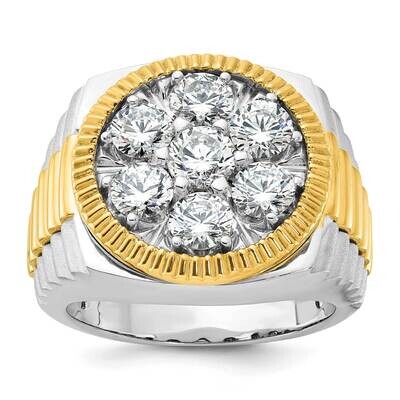 Ibgoodman Men&#39;s Diamond Ring Mounting 14k Two-Tone Gold B59319-4WY by IBGoodman, MPN: B59319-4WY,