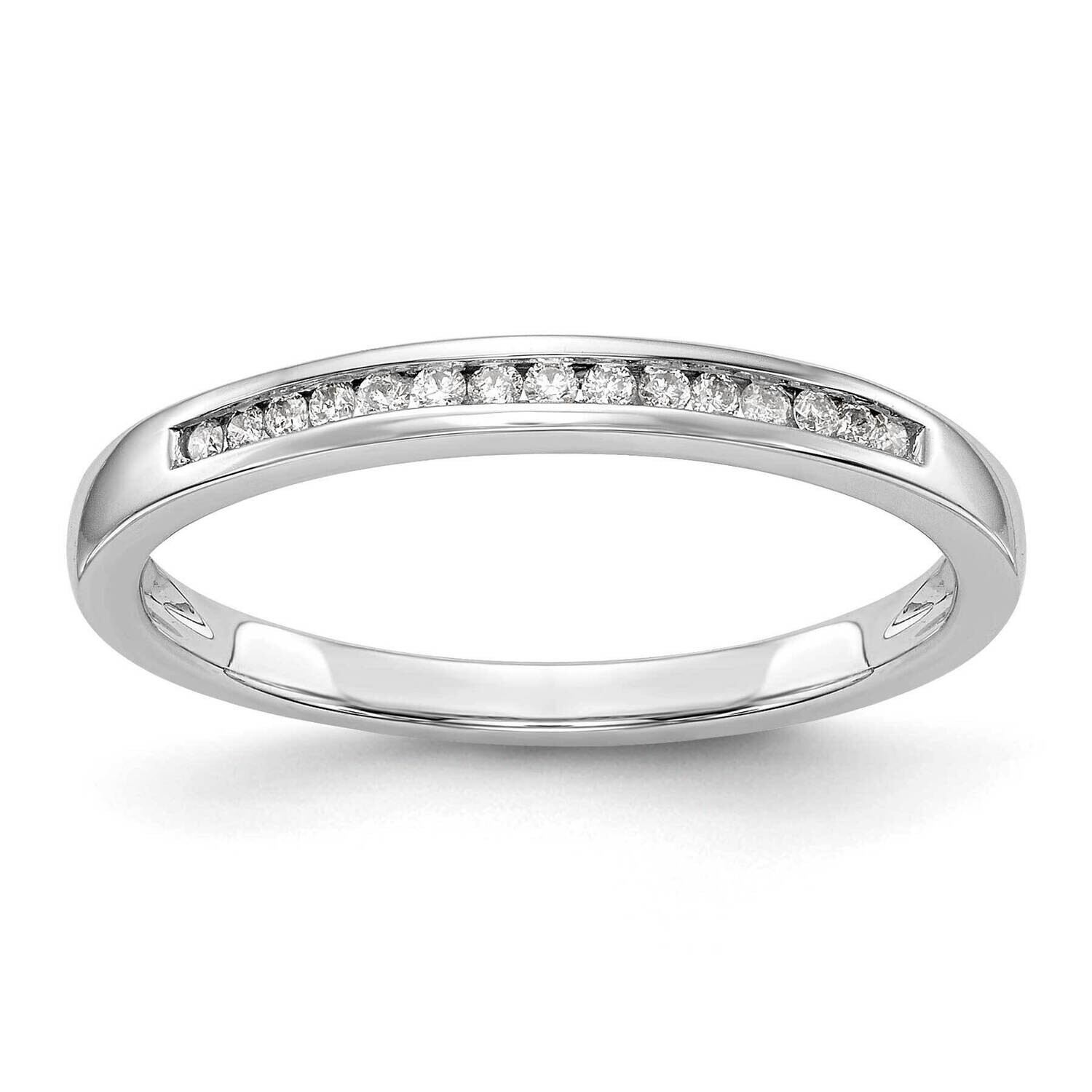 Channel-Set 1/10 Carat Diamond Complete Wedding Band 10k White Gold RM2068B-009-0WAA, MPN: RM2068B-…