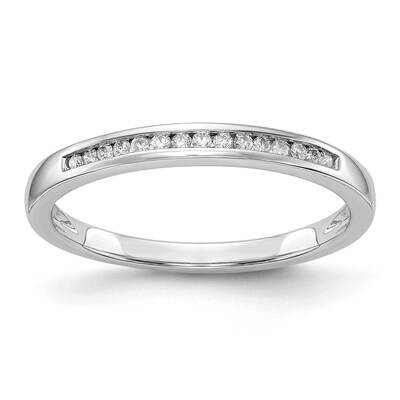 Channel-Set 1/10 Carat Diamond Complete Wedding Band 10k White Gold RM2068B-009-0WAA, MPN: RM2068B-…