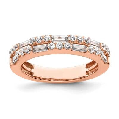 1 Carat Round/Baguette Diamond Complete Wedding Band 14k Rose Gold RM8643B-100-RAA, MPN: RM8643B-10…