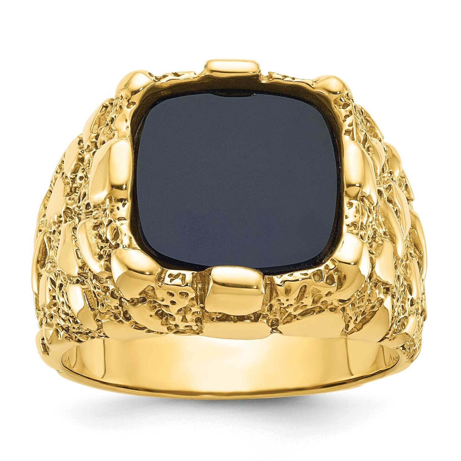 Ibgoodman Men's Onyx Nugget Ring Mounting 14k Gold B05245-4Y