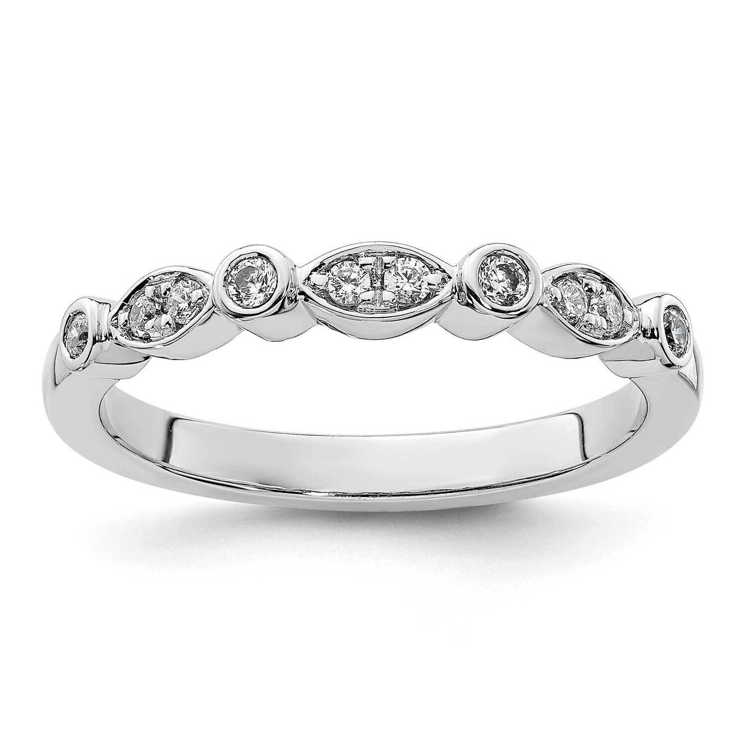 1/6 Carat Diamond Complete Wedding Band 14k White Gold RM2631B-017-WAA, MPN: RM2631B-017-WAA,