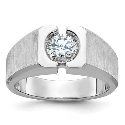 Ibgoodman Men&#39;s Polished Satin Diamond Ring Mounting 14k White Gold B63886-4W by IBGoodman, MPN: B6…