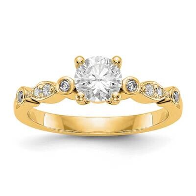 Diamond Semi-Mount Engagement Ring 14k Gold RM2631E-100-YAA, MPN: RM2631E-100-YAA,