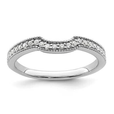 1/6 Carat Diamond Contoured Complete Wedding Band 14k White Gold RM7882B-017-WAA, MPN: RM7882B-017-…