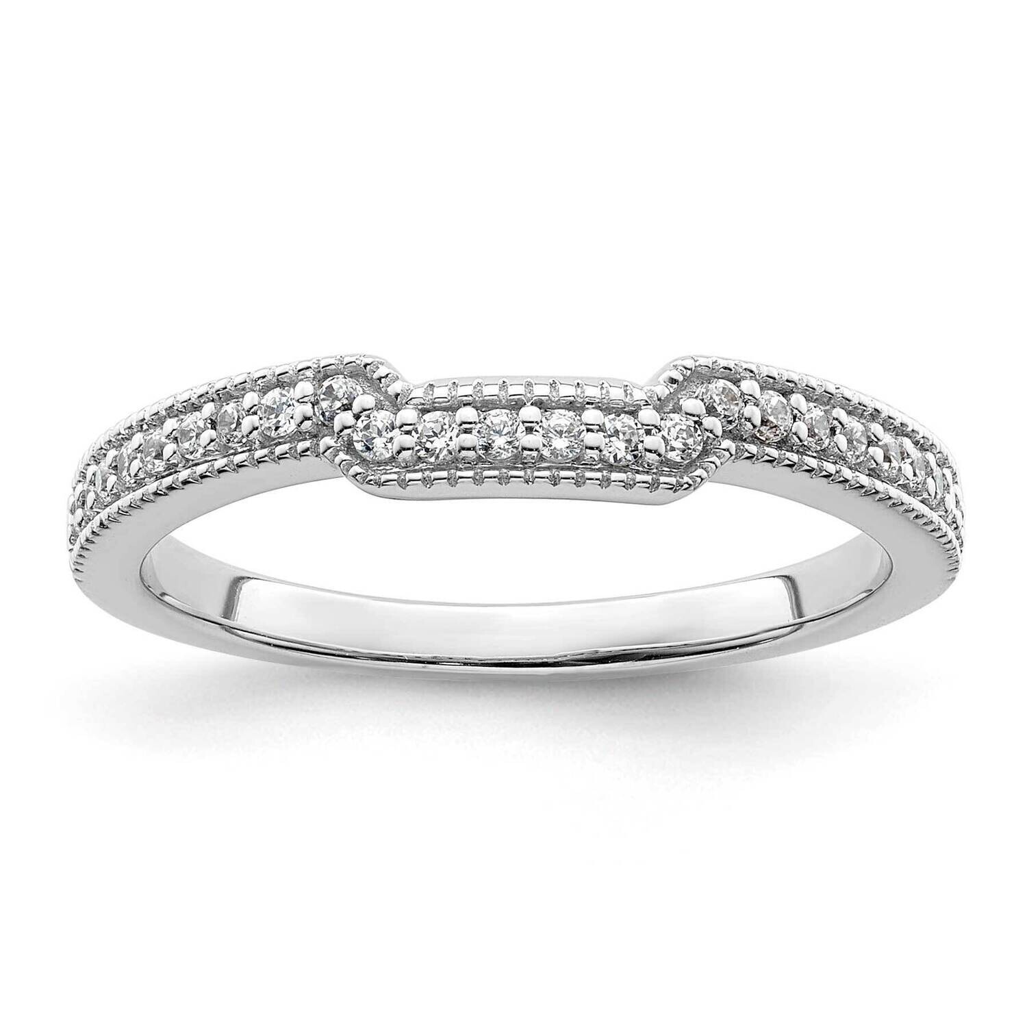 1/8 Carat Diamond Complete Wedding Band 14k White Gold RM7883B-015-WAA