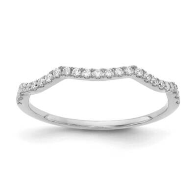 Diamond Contoured Wedding Band 14k White Gold RM5907B-015-WAA, MPN: RM5907B-015-WAA,