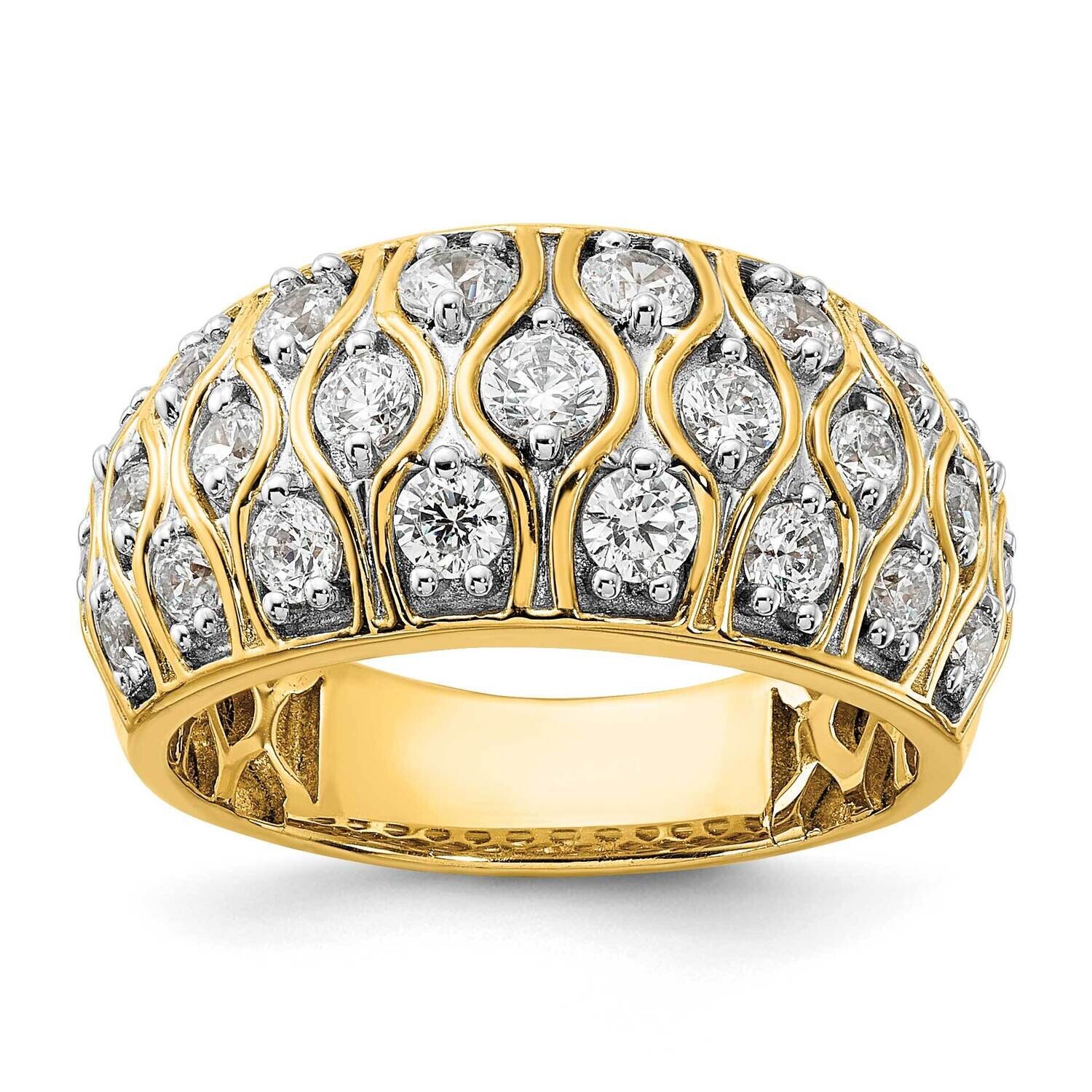 Cluster Design 1.16 Carat Complete Diamond Ring 14k Gold RM8653B-116-YAA, MPN: RM8653B-116-YAA,