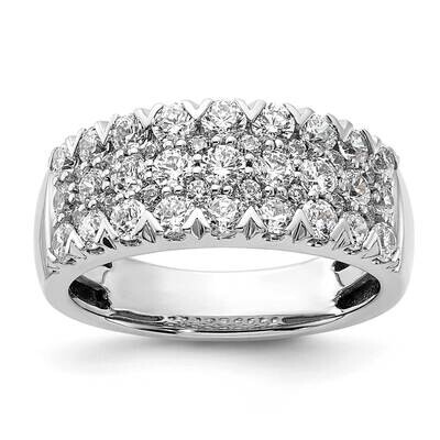 Pave 1.5 Carat Complete Diamond Ring 14k White Gold RM8840B-150-WAA, MPN: RM8840B-150-WAA,