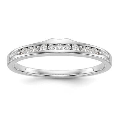 Channel-Set 1/8 Carat Diamond Complete Wedding Band 10k White Gold RM2673B-013-0WAA, MPN: RM2673B-0…