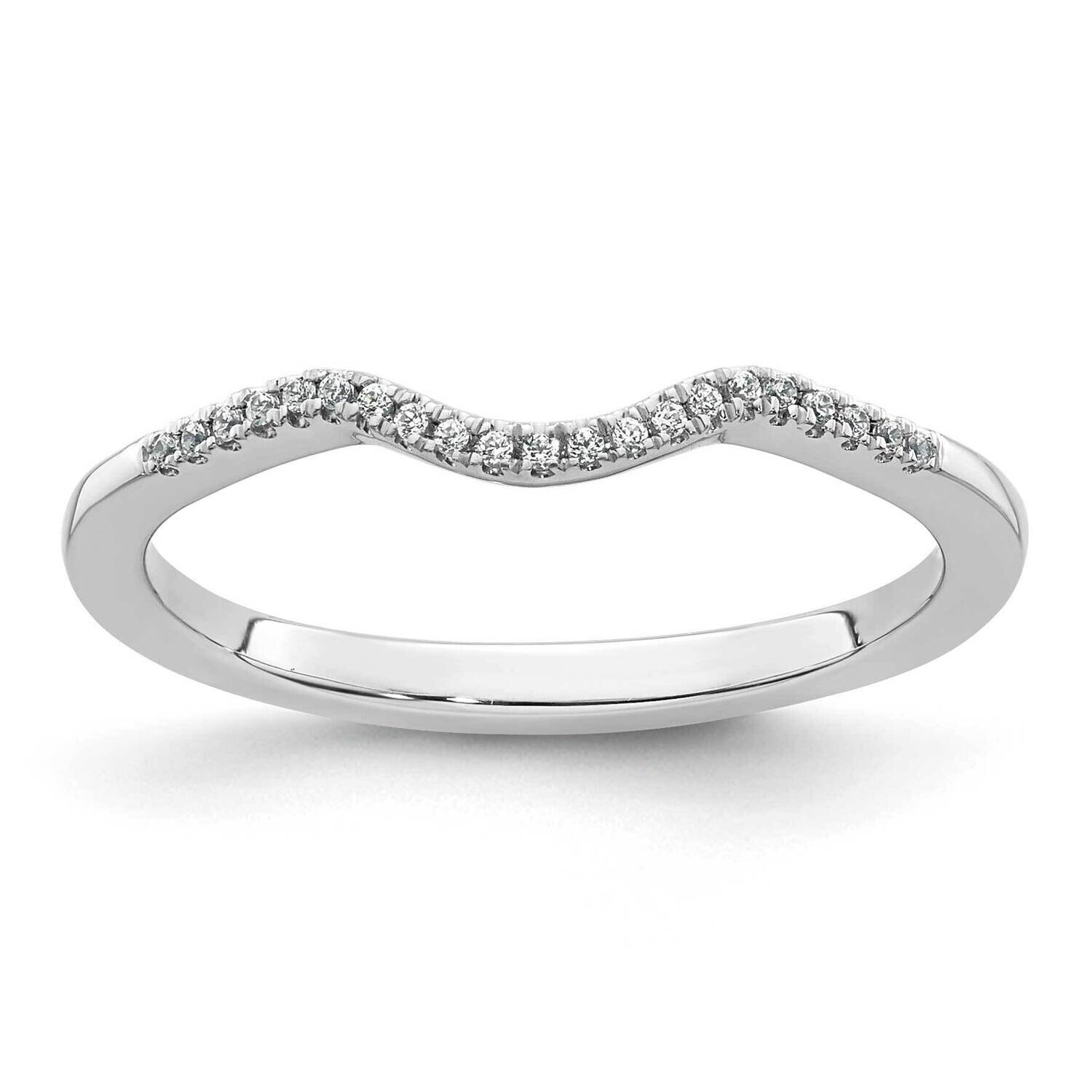 1/15 Carat Diamond Contoured Complete Wedding Band 14k White Gold RM3206B-006-WAA, MPN: RM3206B-006…