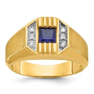 Ibgoodman Men&#39;s Gemstone Diamond Satin Ring Mounting 14k Gold B57720-4Y by IBGoodman, MPN: B57720-4…