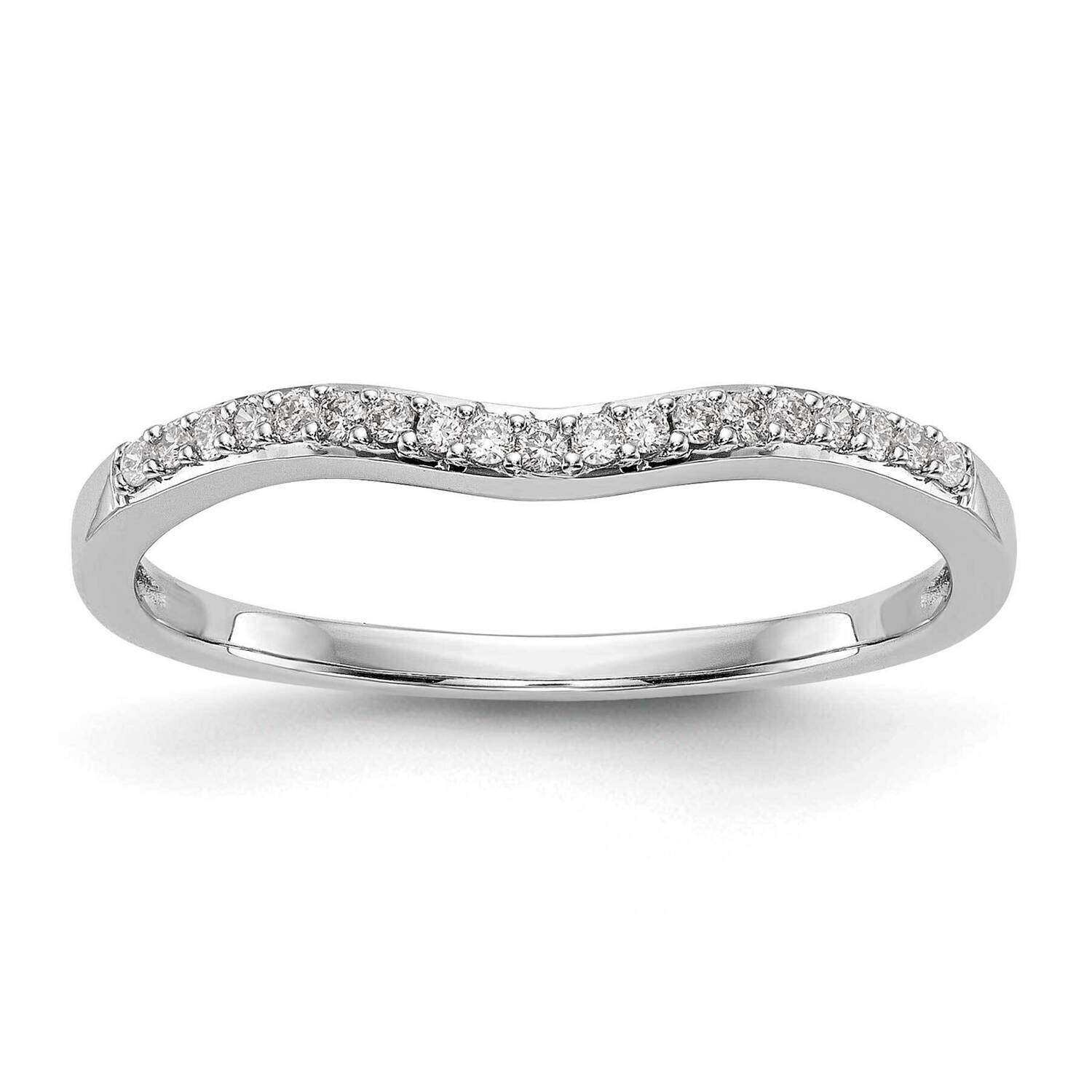 1/10 Carat Diamond Contoured Complete Wedding Band 10k White Gold RM2176B-011-0WAA, MPN: RM2176B-01…