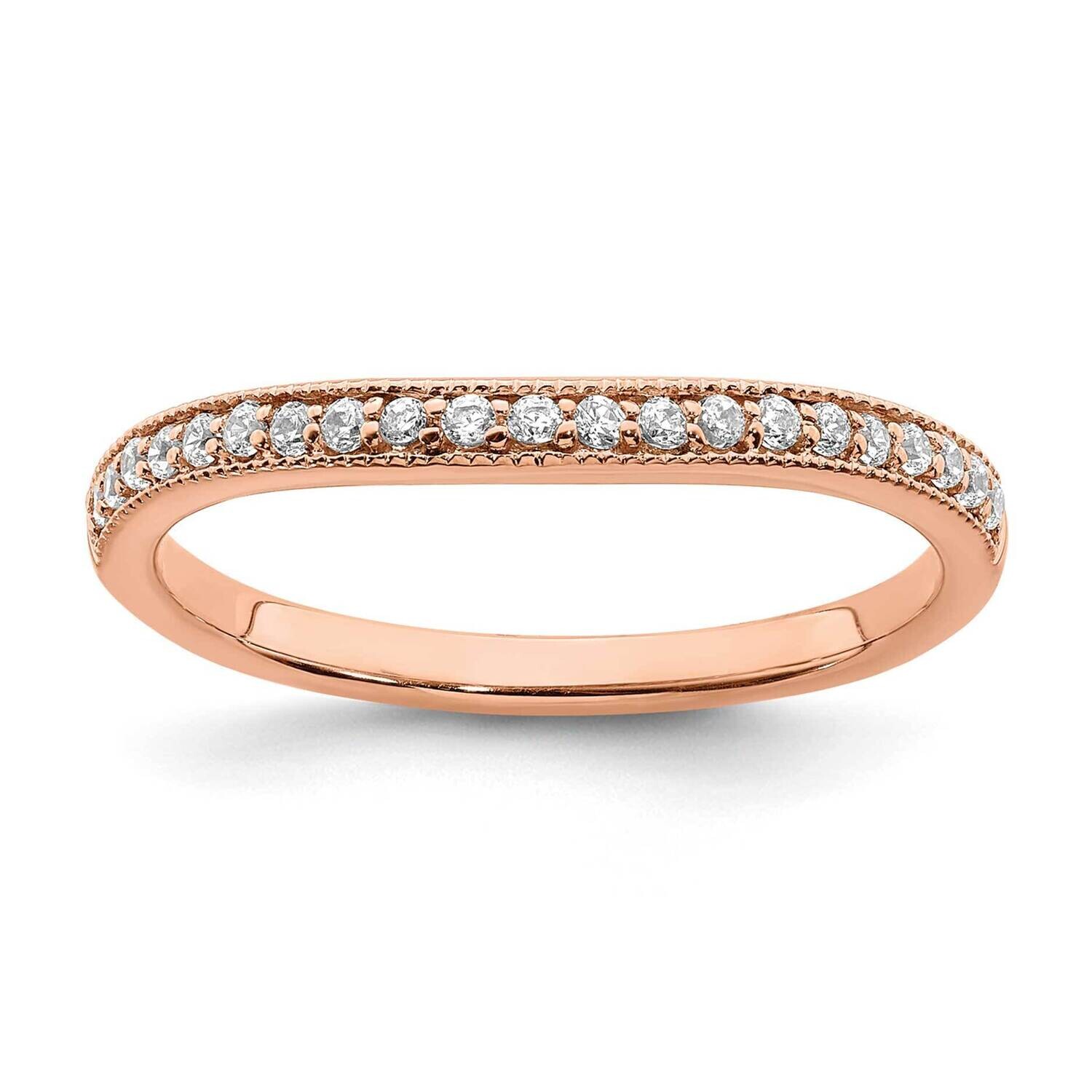 1/8 Carat Diamond Contoured Complete Wedding Band 14k Rose Gold RM7901B-013-RAA, MPN: RM7901B-013-R…