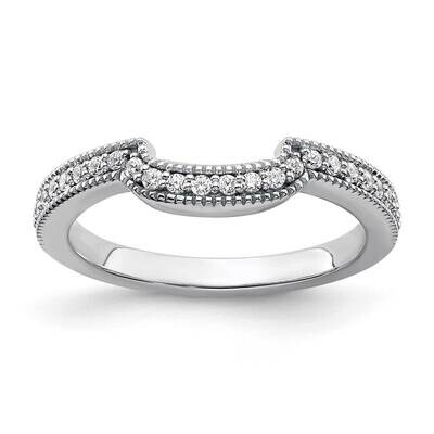 1/6 Carat Diamond Contoured Complete Wedding Band 14k White Gold RM7882B-015-WAA, MPN: RM7882B-015-…