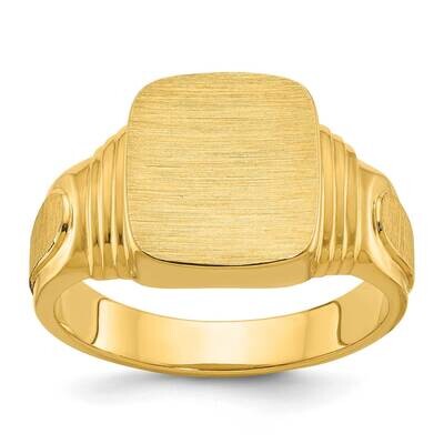Ibgoodman 14X12mm Men&#39;s Cushion Signet Ring 14k Gold B58190-4Y by IBGoodman, MPN: B58190-4Y, 196904…