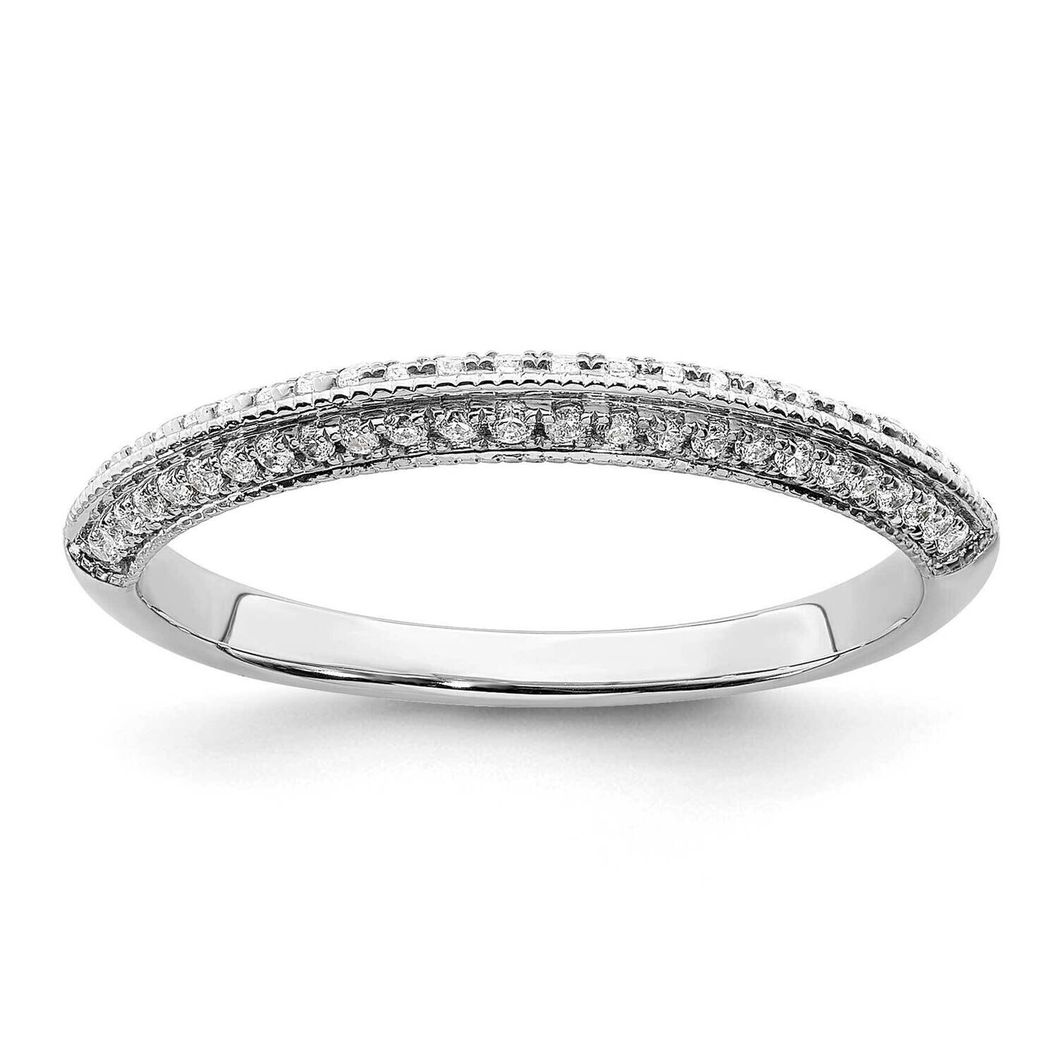 1/5 Carat Diamond Complete Wedding Band 14k White Gold RM6477B-020-WAA, MPN: RM6477B-020-WAA,
