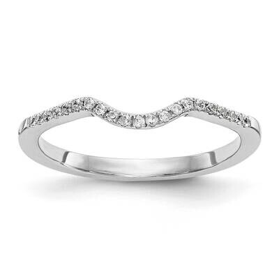 1/10 Carat Diamond Contoured Complete Wedding Band 14k White Gold RM3206B-010-WAA, MPN: RM3206B-010…
