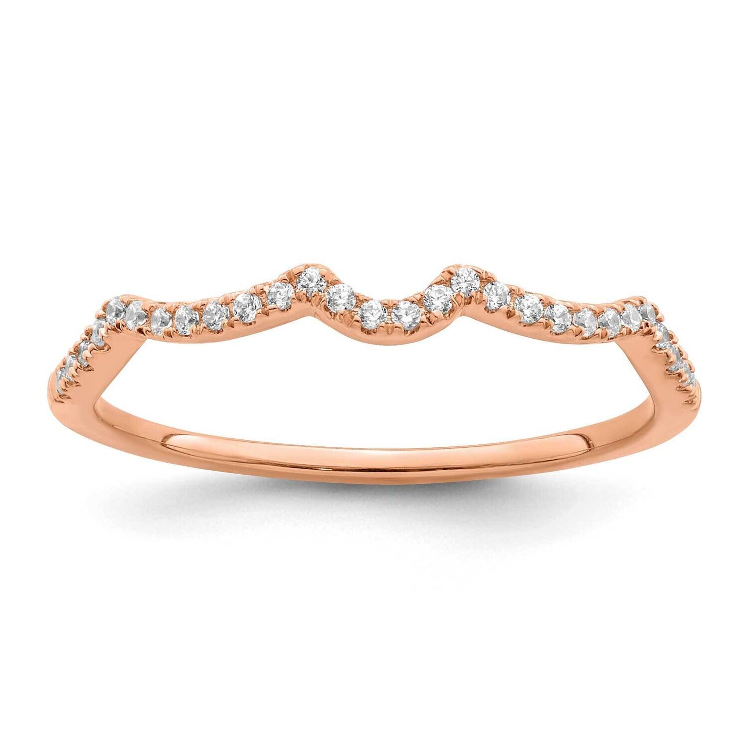 1/15 Carat Diamond Contoured Complete Wedding Band 14k Rose Gold RM7862B-011-RAA, MPN: RM7862B-011-…