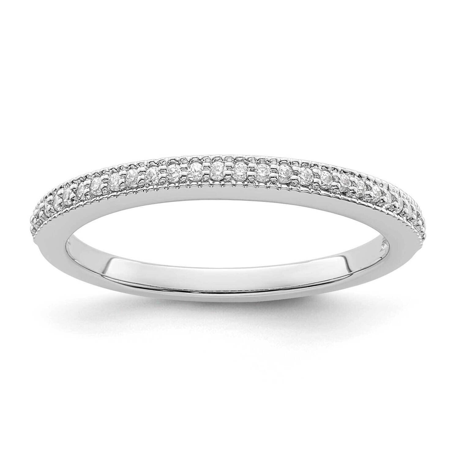 1/8 Carat Diamond Complete Wedding Band 14k White Gold RM2294B-014-WAA, MPN: RM2294B-014-WAA,